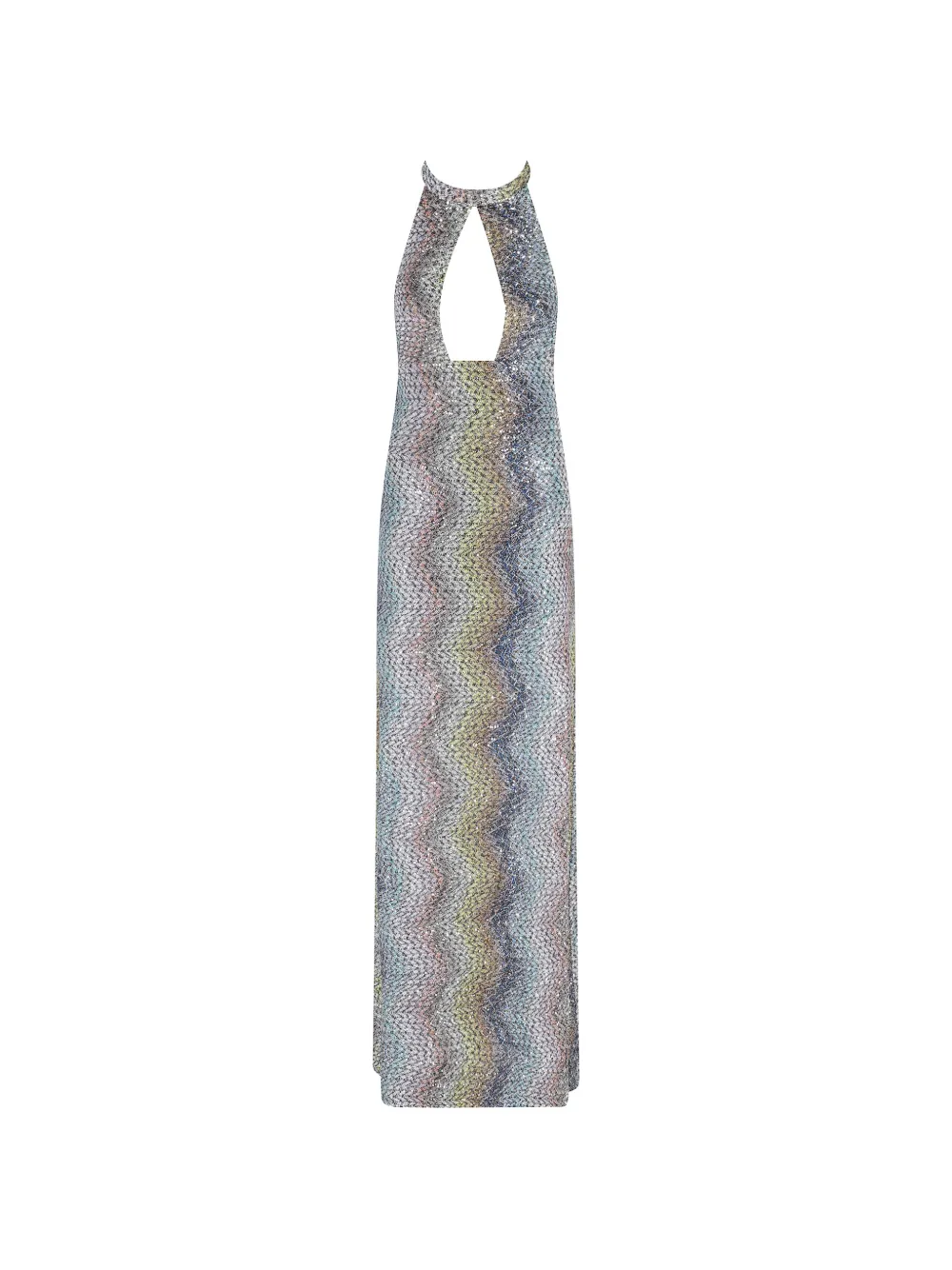Missoni cut-out sequined lamé maxi dress - Grigio