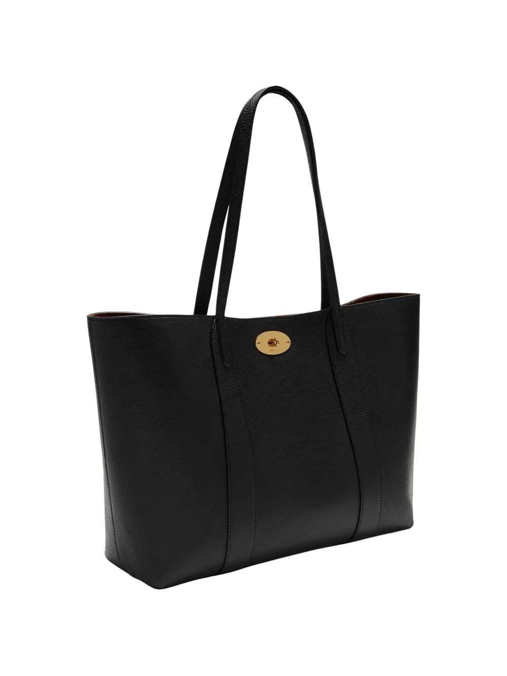 Mulberry Kleine Bayswater shopper met draaislot Zwart