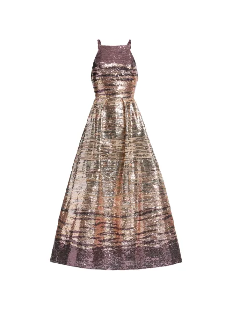 Elie Saab Sequin-Embroidered sleeveless maxi dress