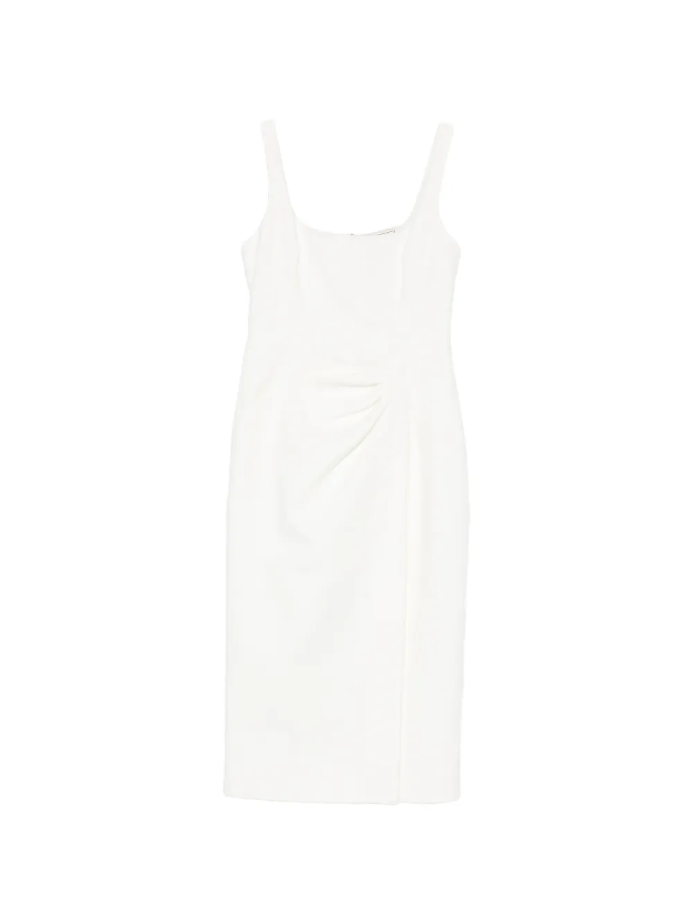 Blumarine gathered-detail mini dress - Bianco