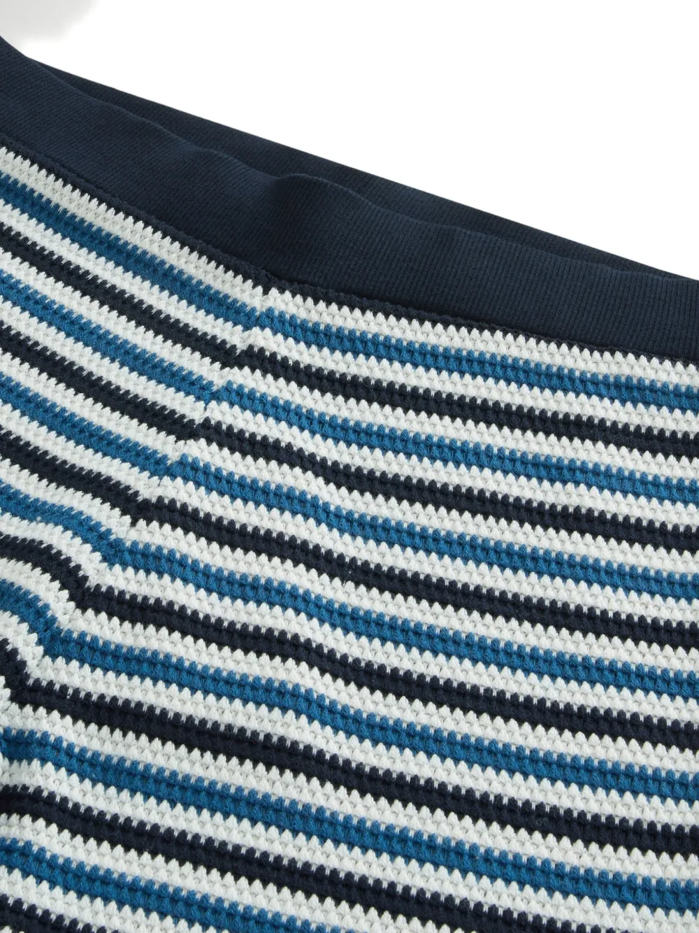 Woolrich Gestreepte shorts met gehaakt effect Blauw