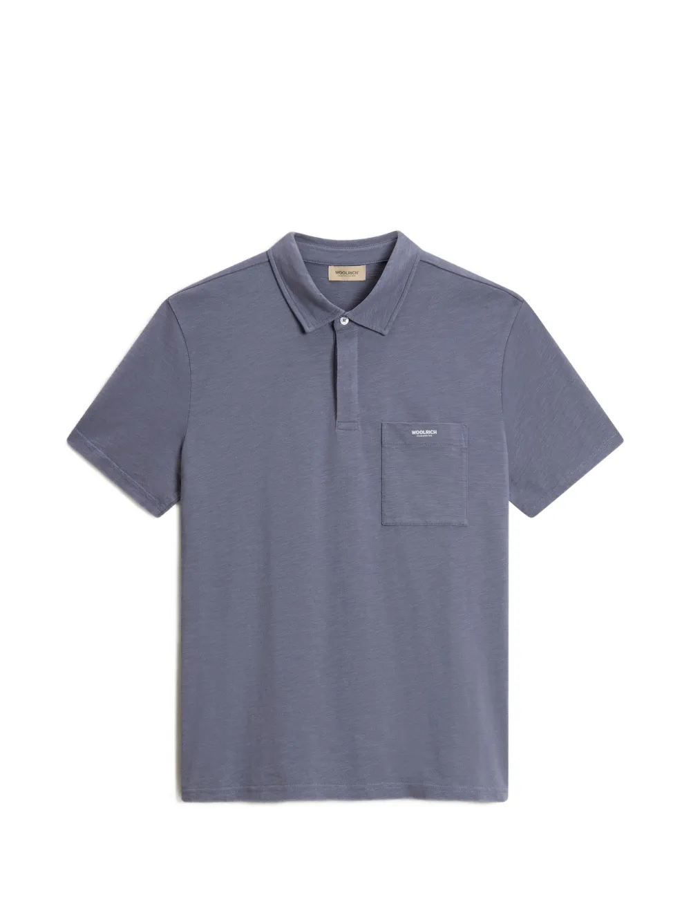 Woolrich slub-jersey pocket polo shirt - Blu