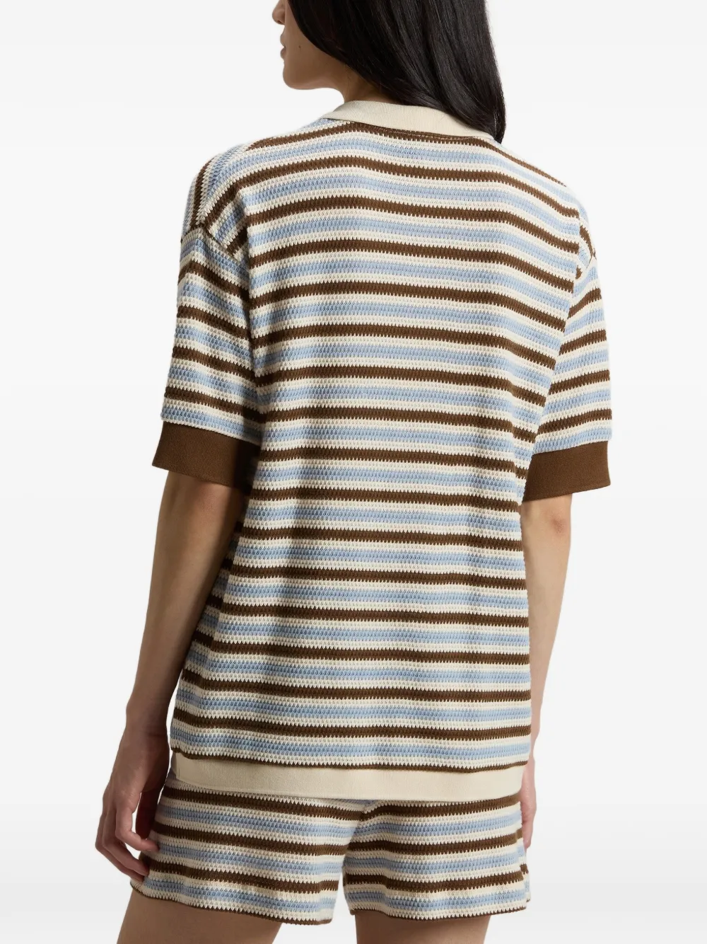 Woolrich Gehaakt gestreept overhemd Beige