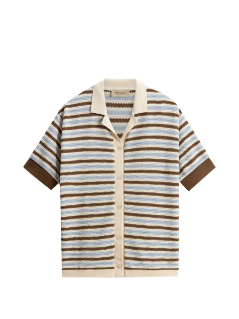 Woolrich crochet striped shirt