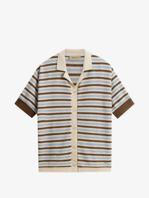 Woolrich chemise en crochet à rayures