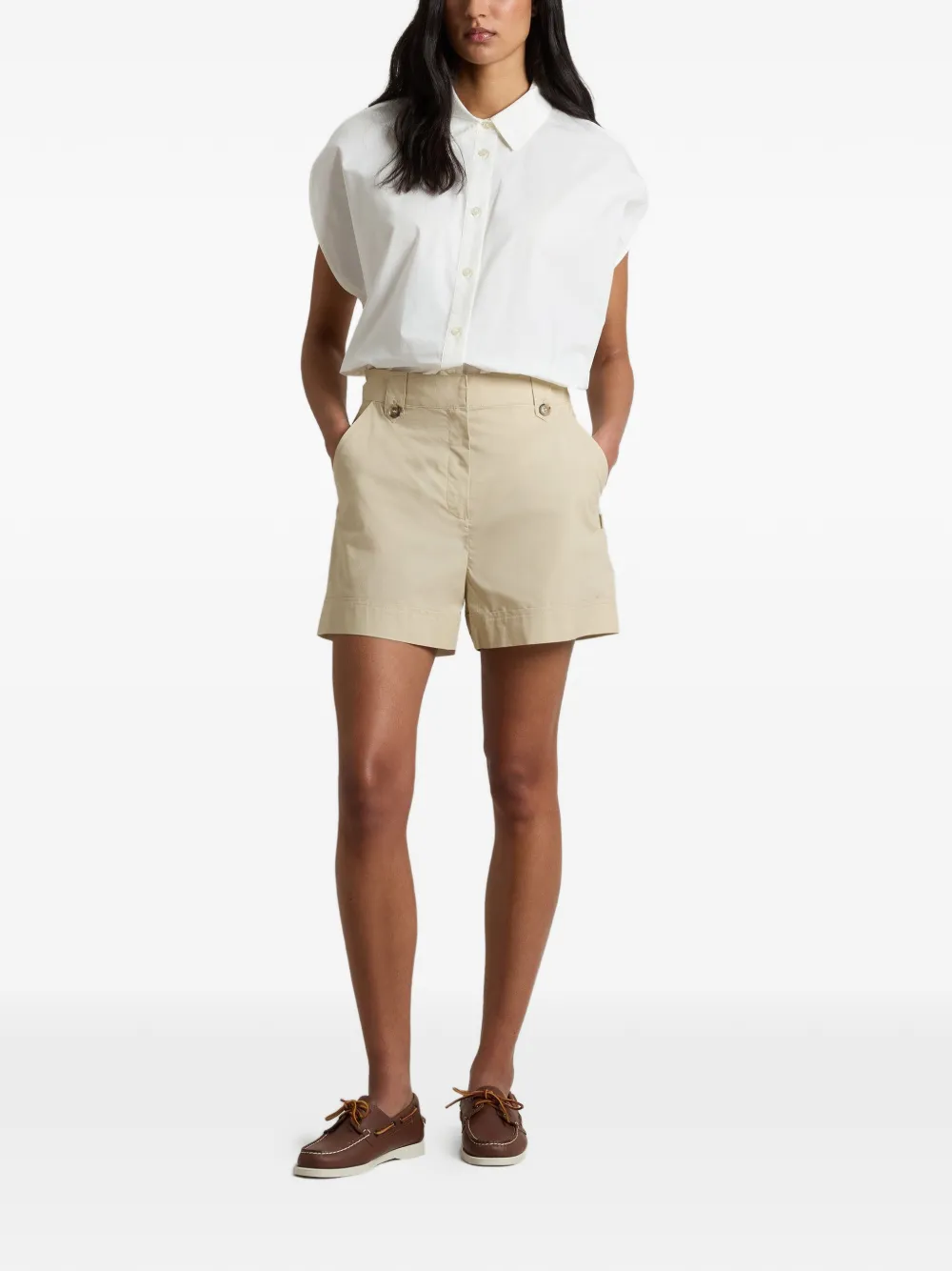  Woolrich Bermudas Con Trabillas - Neutro 