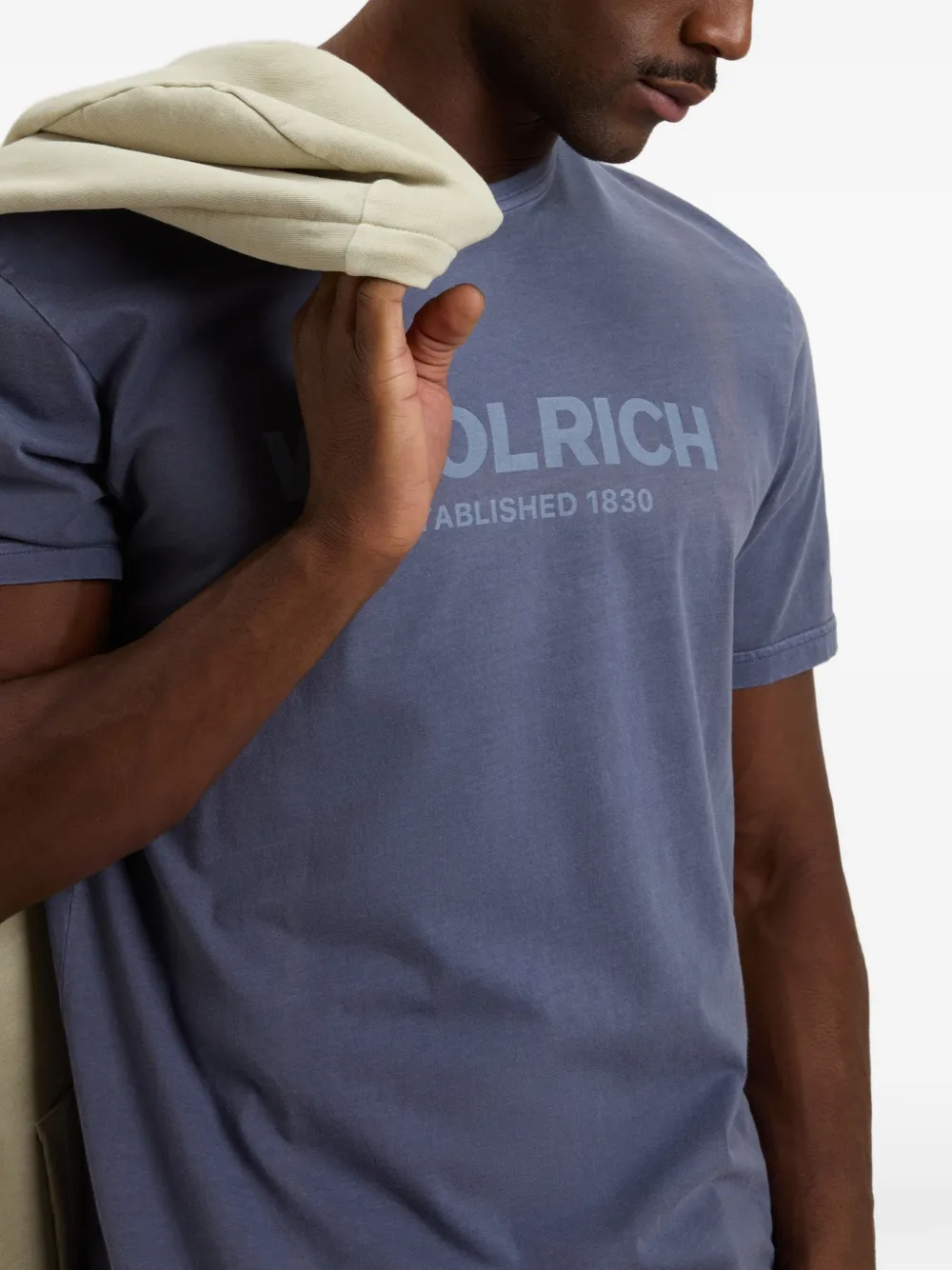 Woolrich T-shirt met print Blauw