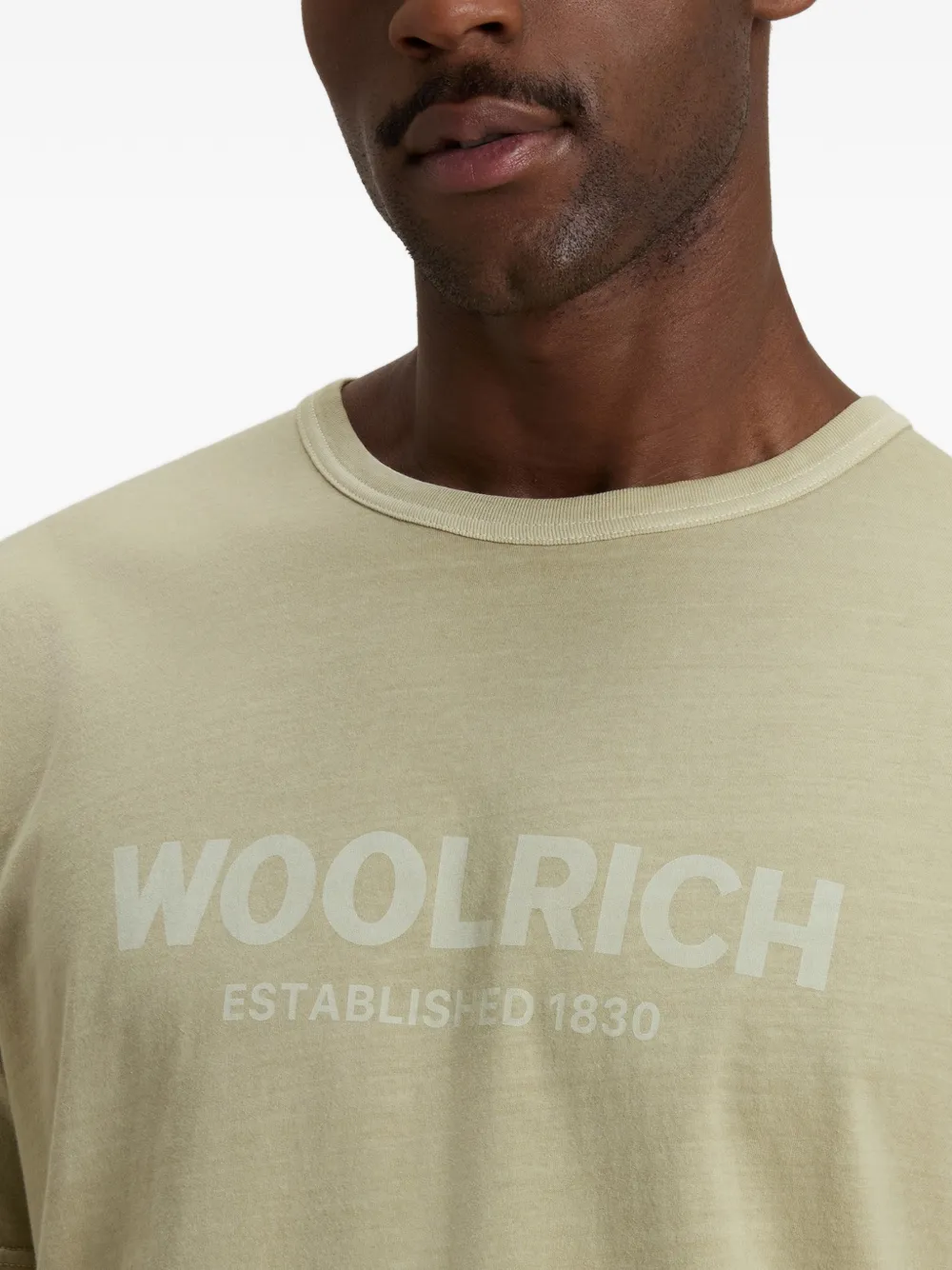 Woolrich T-shirt met logo Beige