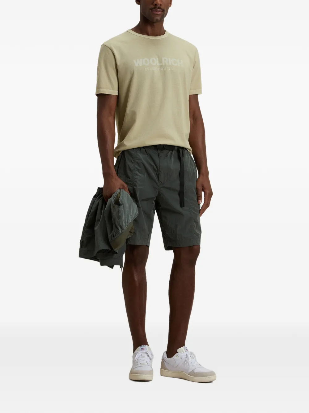 Woolrich T-shirt met logo Beige