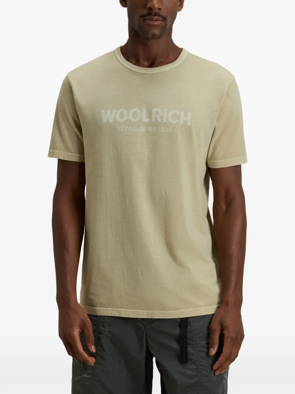 Woolrich T-shirt met logo Beige