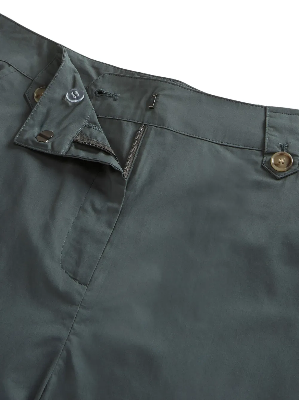Woolrich Shorts met logolabel aan de zijkant Groen