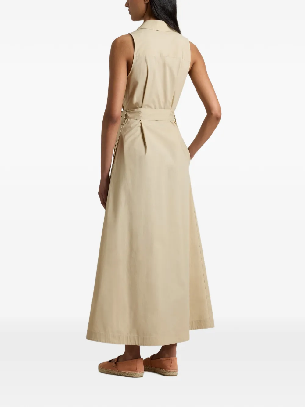 Woolrich Katoenen blousejurk met ceintuur Beige