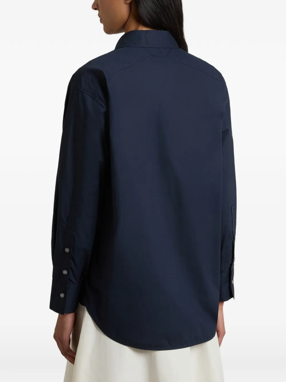 Woolrich Overhemd met borstzak en knoop Blauw