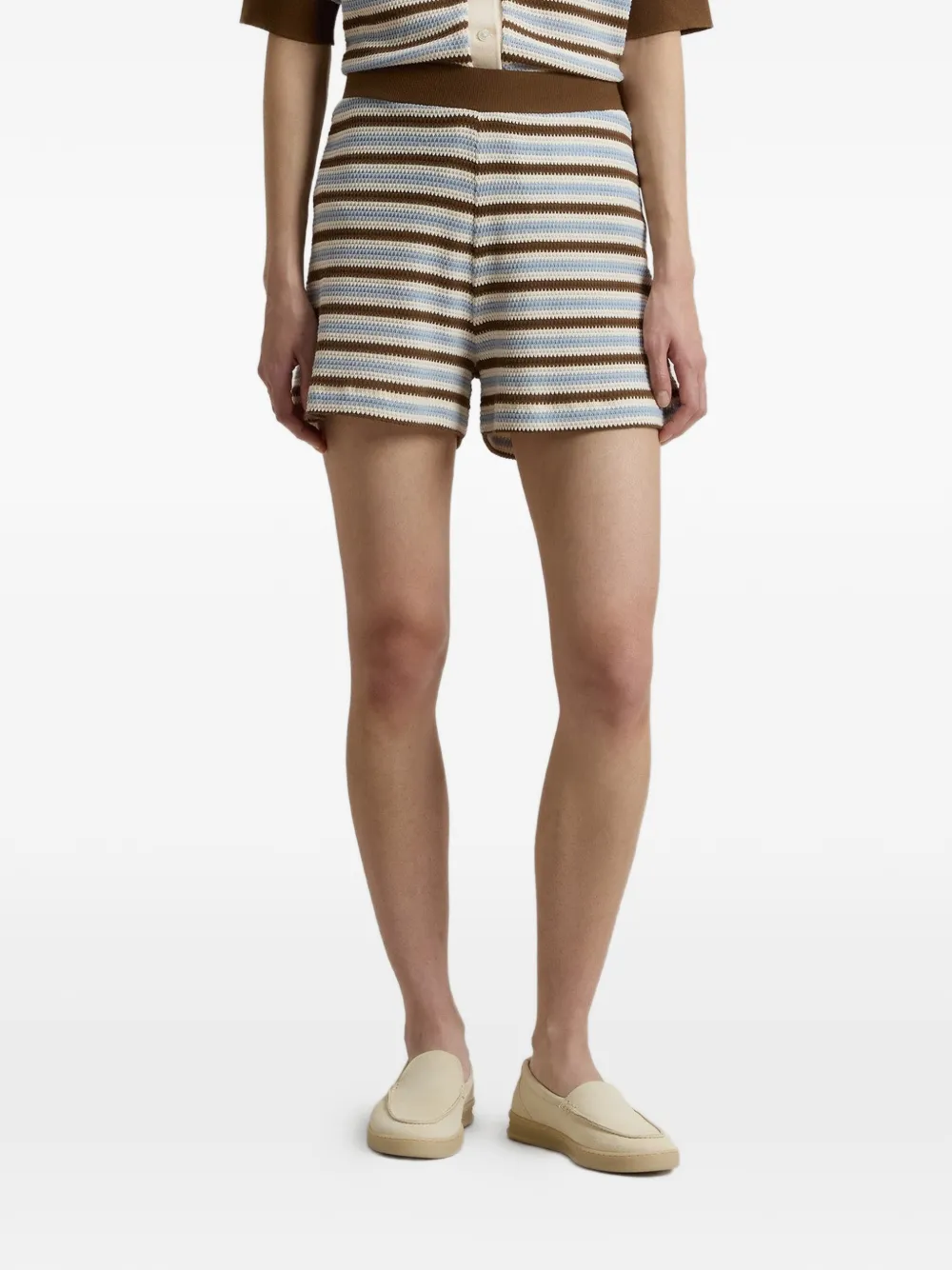 Woolrich Gestreepte shorts Bruin