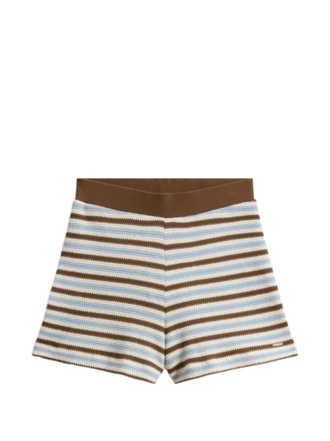 Woolrich shorts tejidos con motivo de rayas