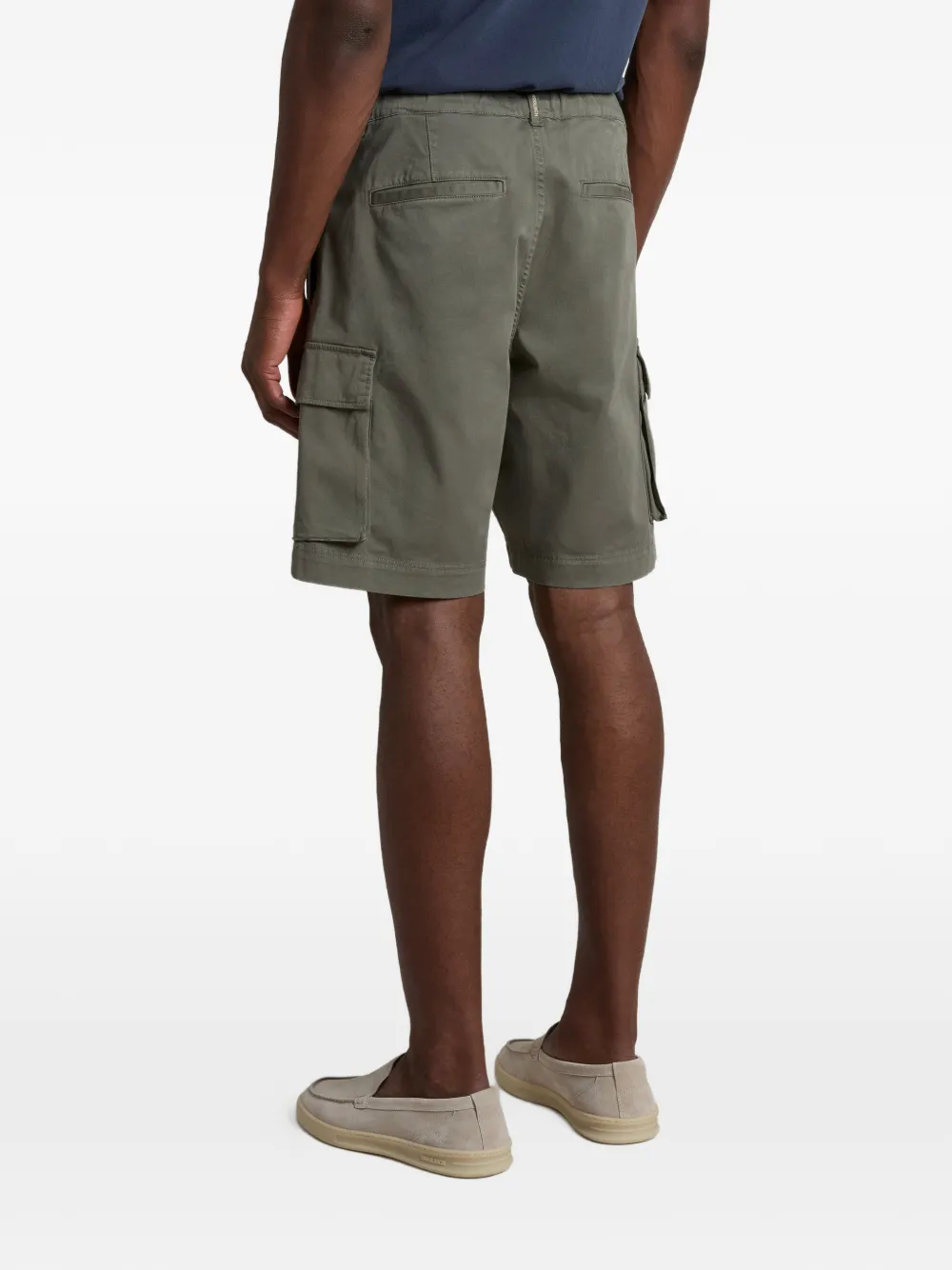 Woolrich Katoenen twill cargo shorts Groen