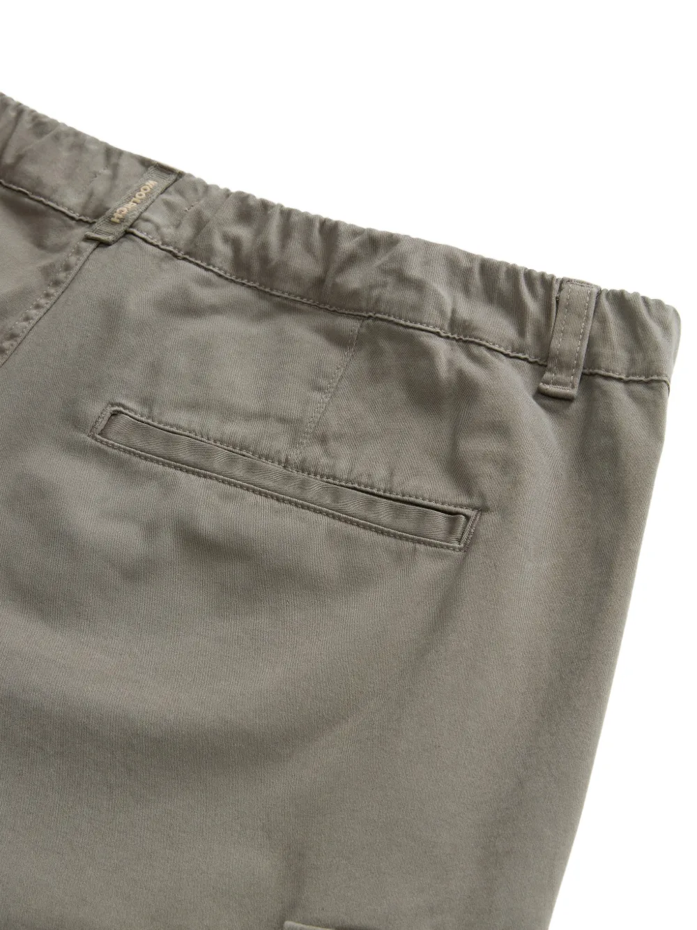 Woolrich Katoenen twill cargo shorts Groen
