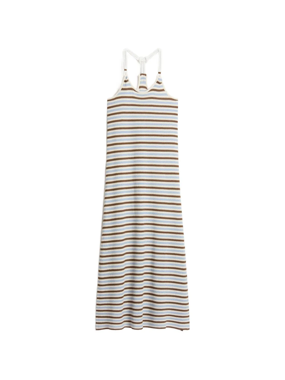 Woolrich striped side-slit dress - Weiß