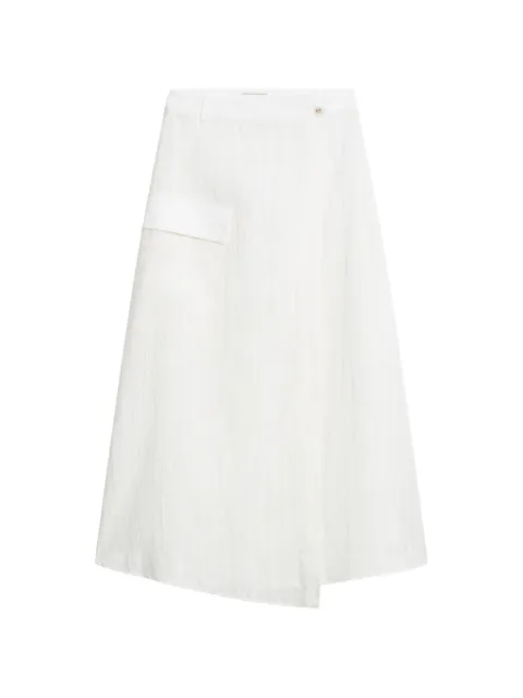 Woolrich falda midi cargo con motivo de cuadros