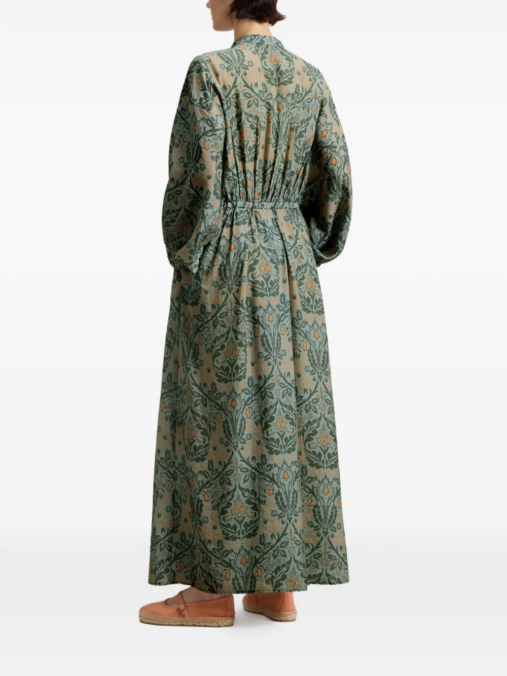 Woolrich Elastische midi-jurk met bloemenprint Groen