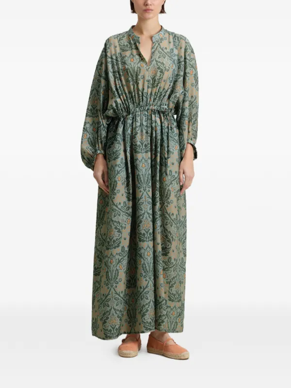 elasticated midi dress Blue Wallis Palm Print Jersey Elasticated Midi Dress