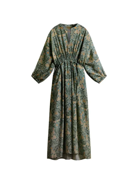 Woolrich elasticated floral midi dress