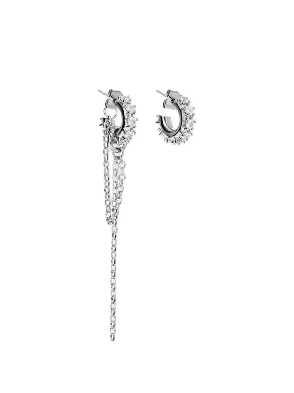 Justine Clenquet Vico chain earrings - Argento