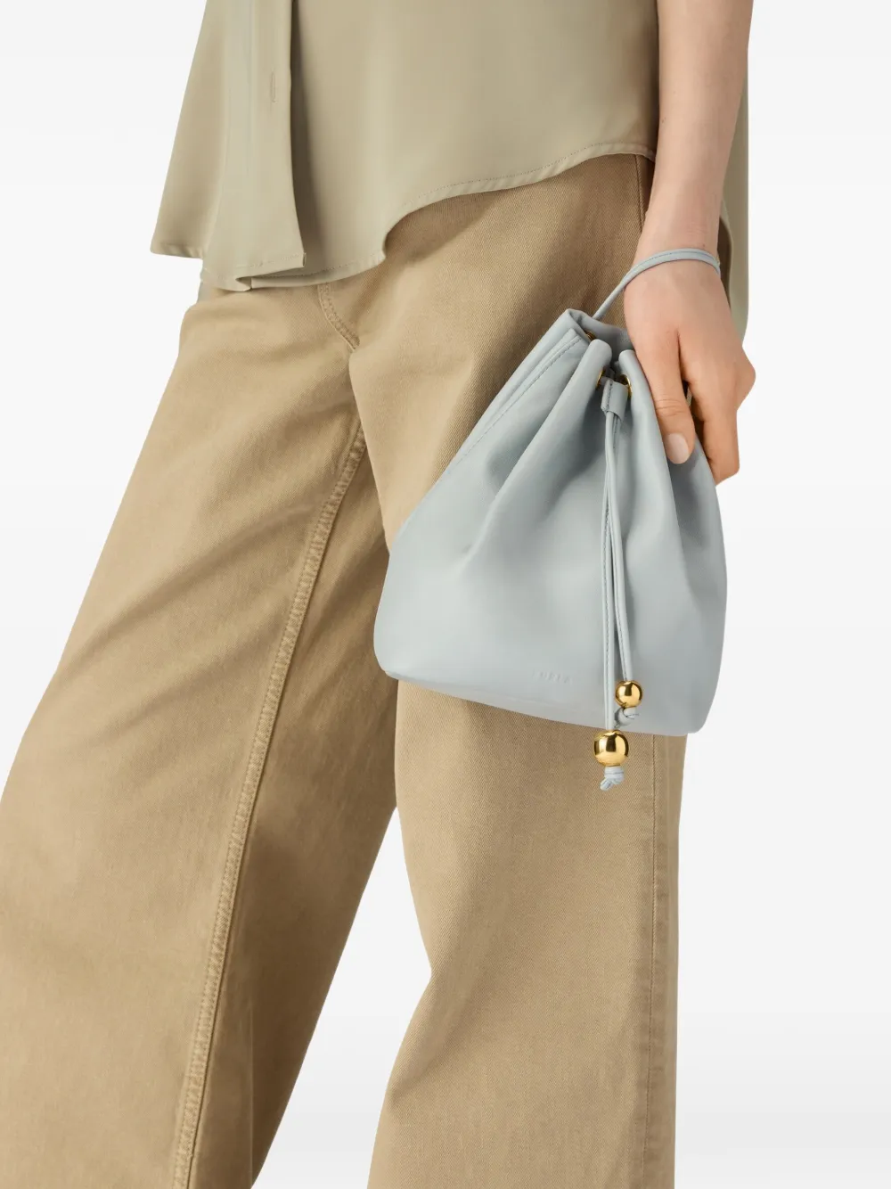 Furla Sfera bucket-tas met trekkoord Blauw
