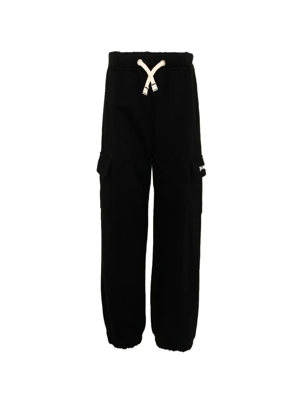 Palm Angels Kids drawstring-waist cargo track pants - Nero