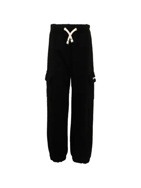 Palm Angels Kids drawstring-waist cargo track pants