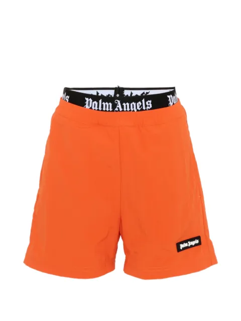 Palm Angels Kids logo-waistband swim shorts