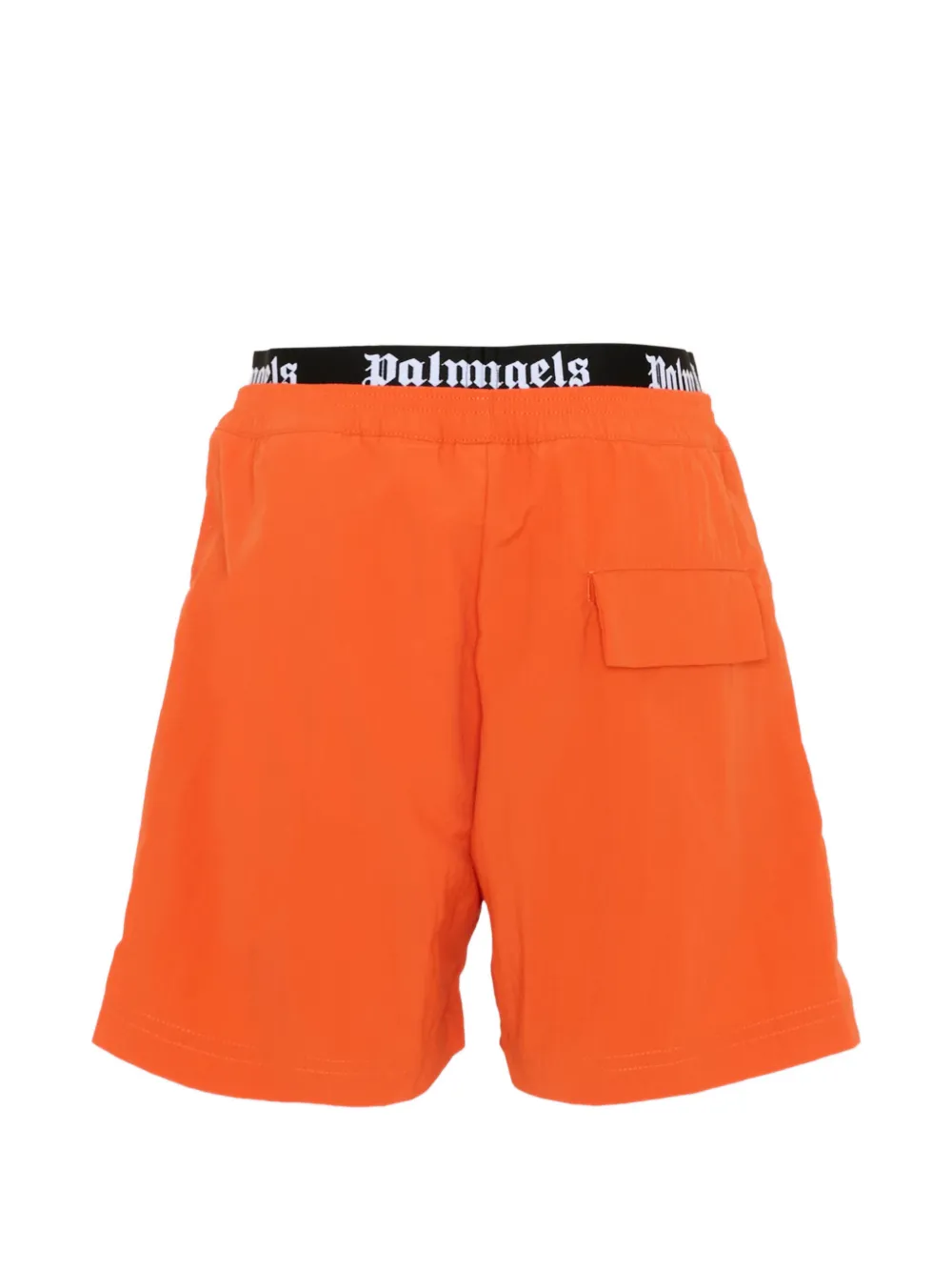 Palm Angels Kids Zwembroek met logoband Oranje