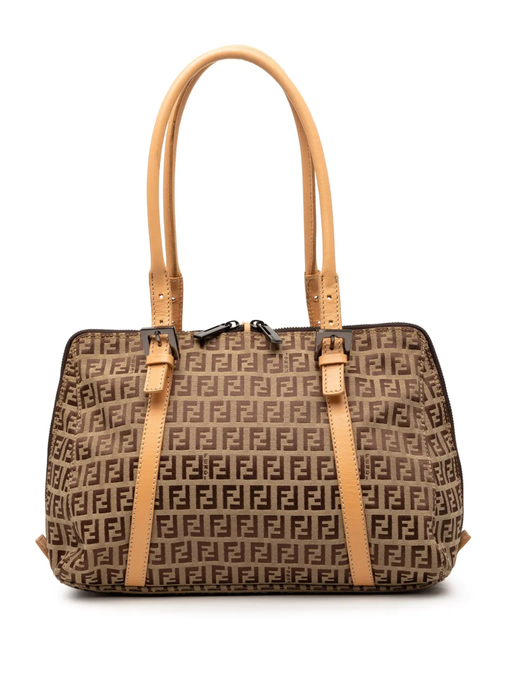 Fendi Pre-Owned 2000-2010 Zucchino Canvas shoulder bag - Brown