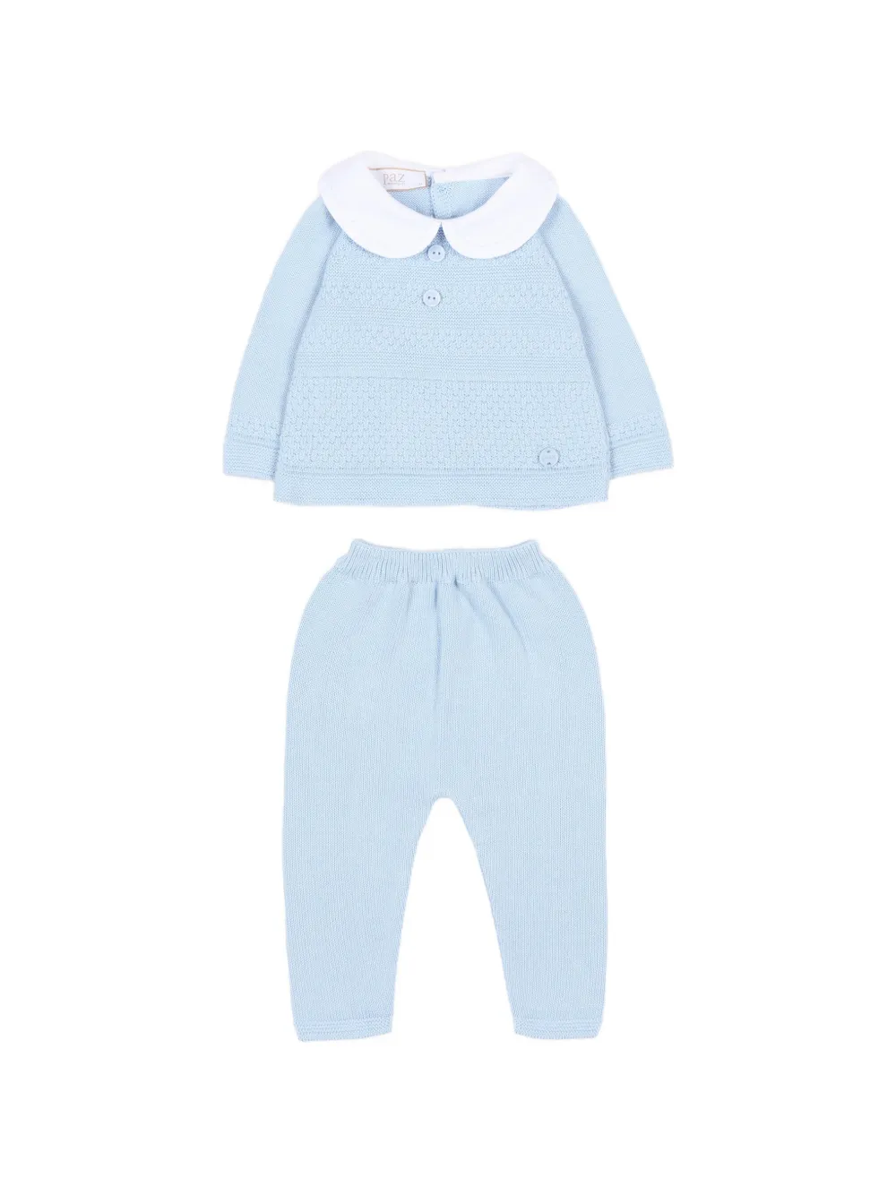 Paz Rodriguez peter pan-collar trousers set - Blu