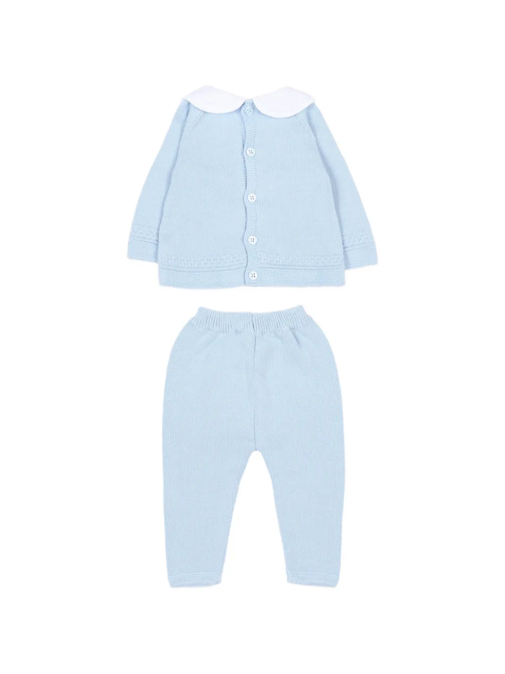  Paz Rodriguez Peter Pan-collar Trousers Set - Blue 