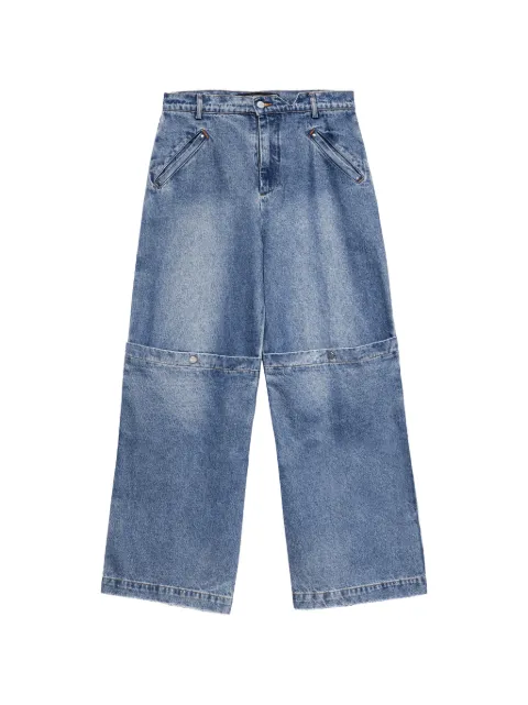 Spencer Badu patchwork-detail wide-leg jeans
