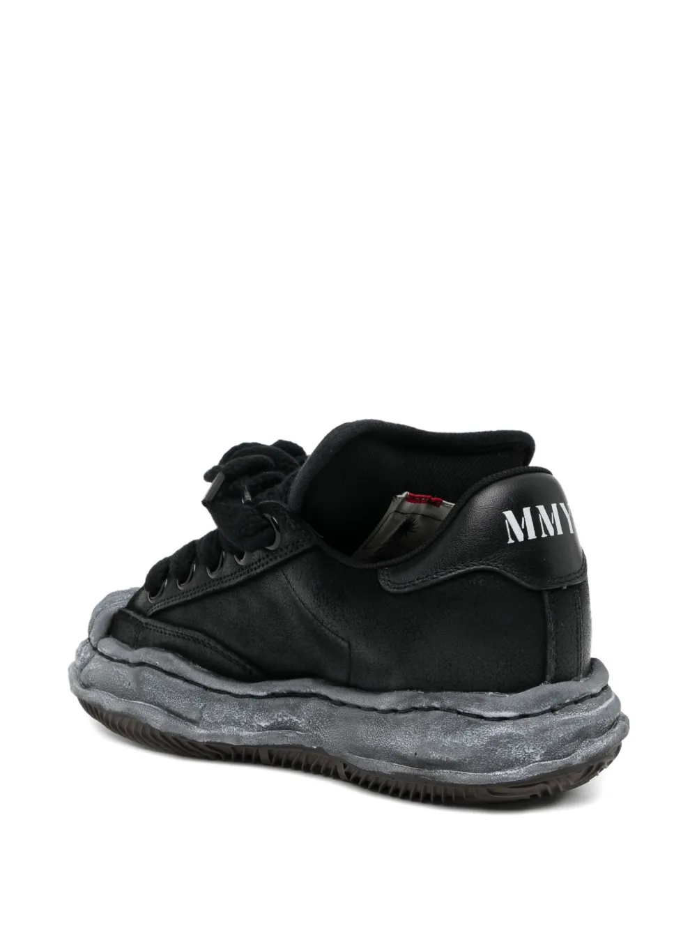 Maison MIHARA YASUHIRO Blakey distorted-sole trainers Zwart