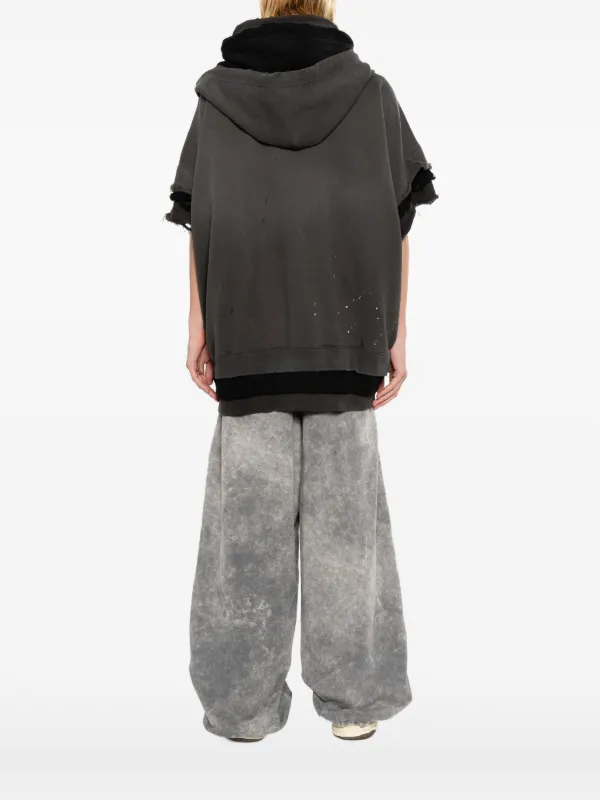 【超貴重】Maison Mihara Yasuhiro ダメージ加工 パーカー Maison MIHARA YASUHIRO ダメージ パーカー | グレー | FARFETCH JP