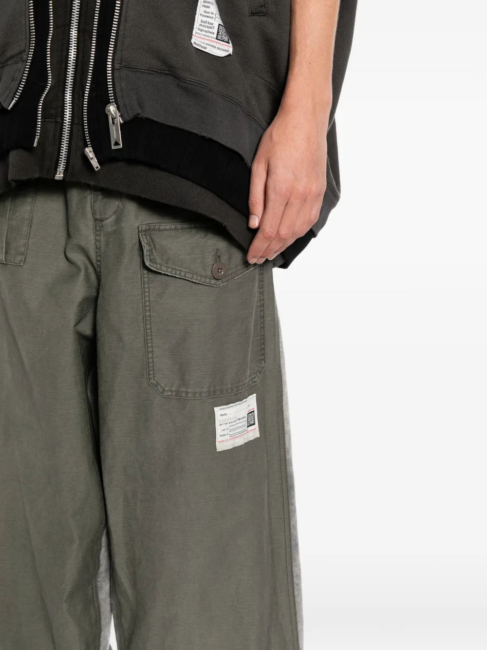 Miharayasuhiro Patch-pocket Cargo Pants In Gray