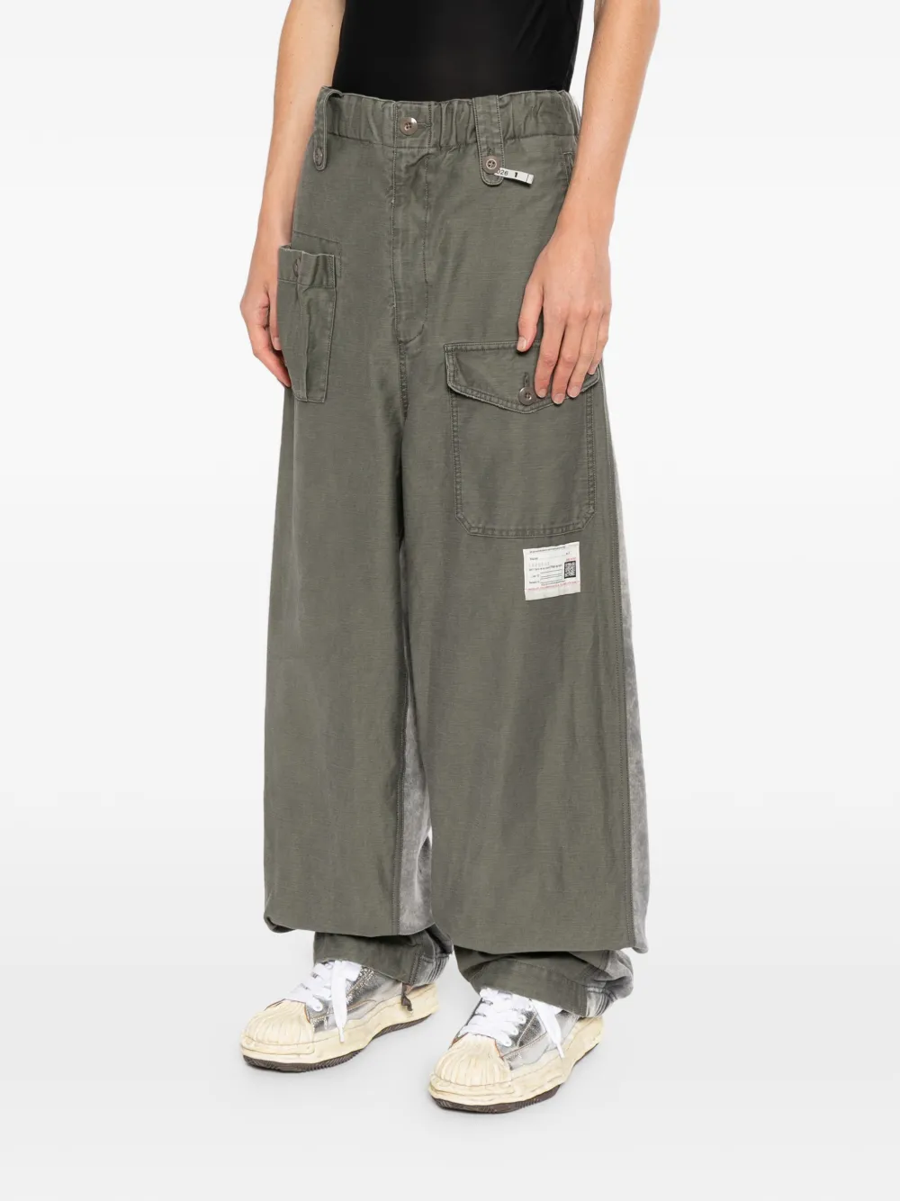 Miharayasuhiro Patch-pocket Cargo Pants In Gray