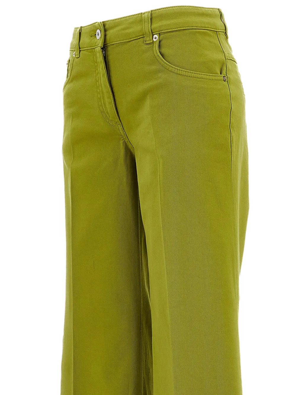True Royal Broek met wijde pijpen Groen