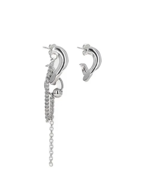 Justine Clenquet Neil mismatched earrings