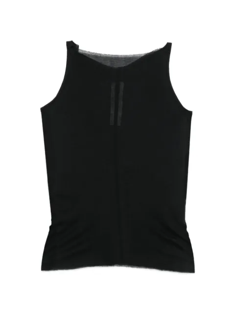 Rick Owens top sin mangas con cuello en V