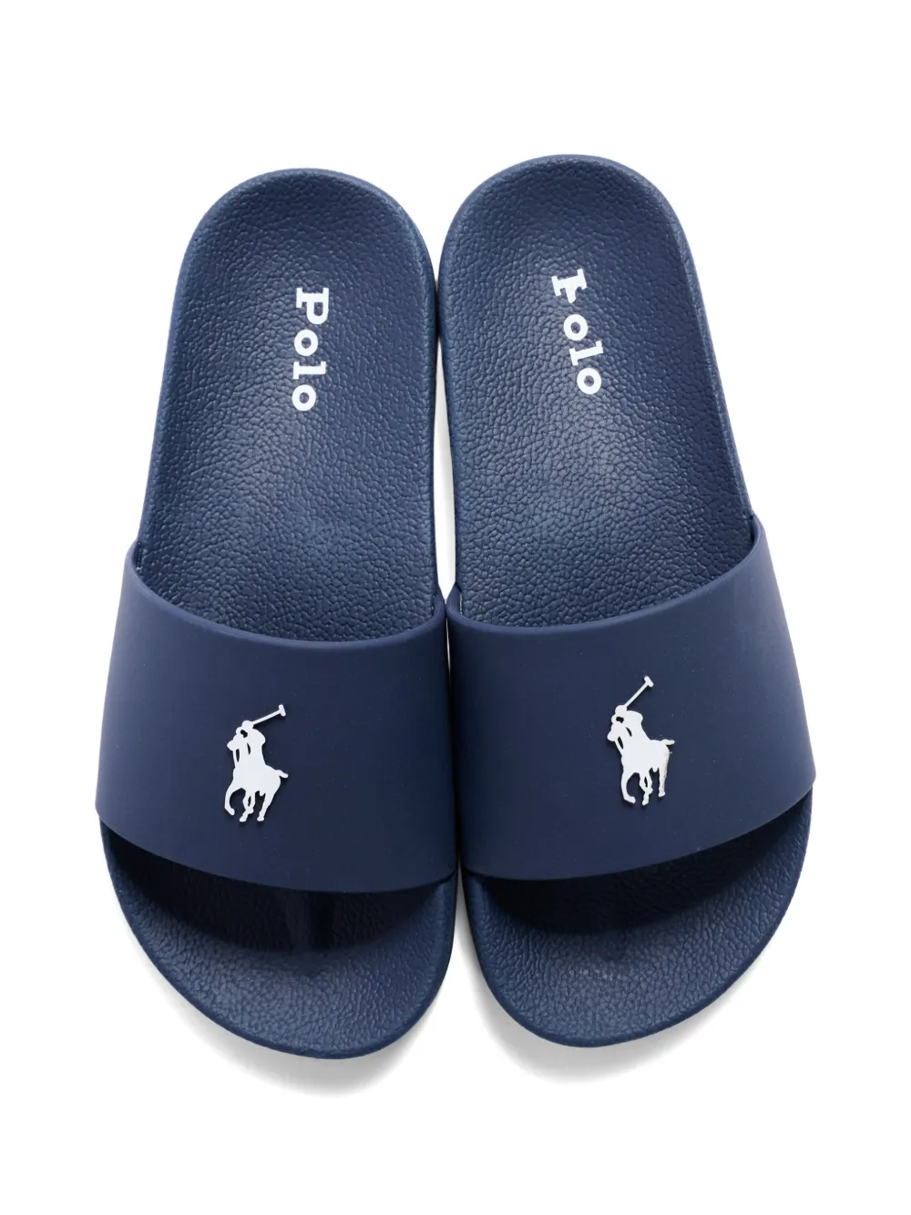 POLO RALPH LAUREN KIDS pony logo slides Blauw