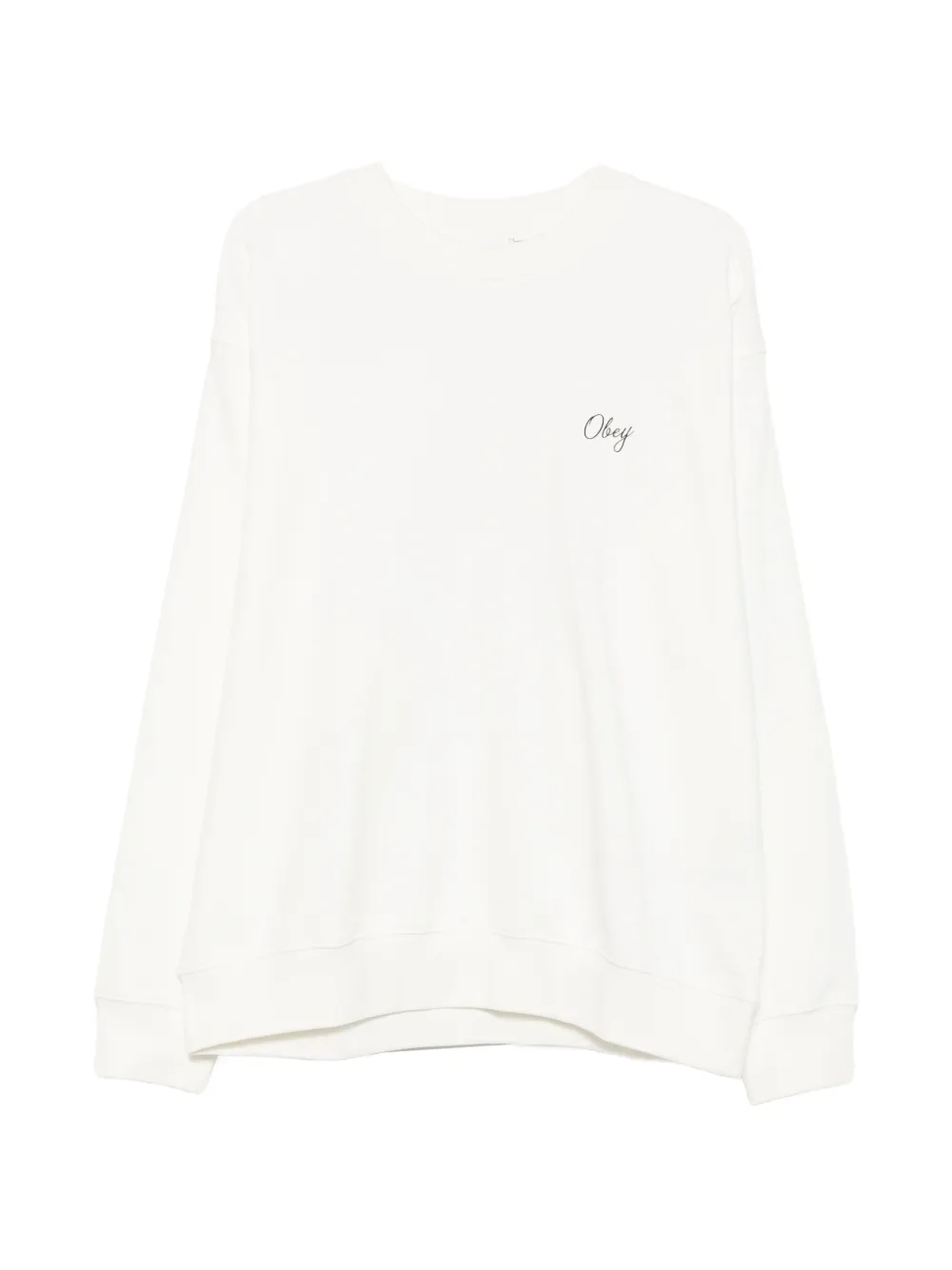 Obey Paper Rose graphic-print sweatshirt - Bianco