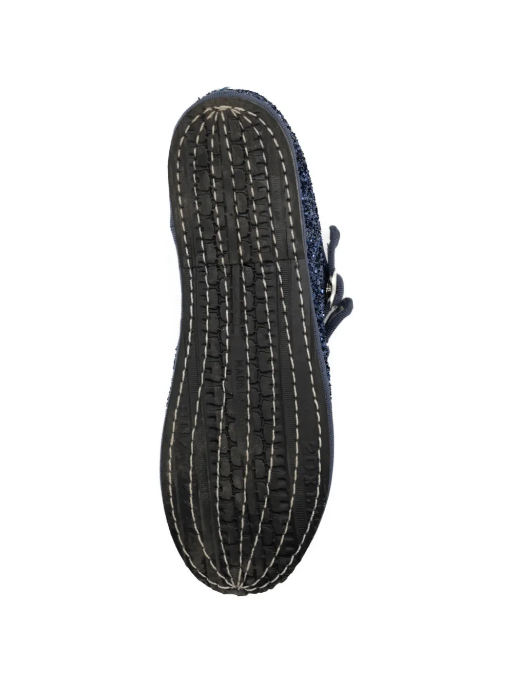 Gondolina Mary Jane ballerina's verfraaid met glitters Blauw