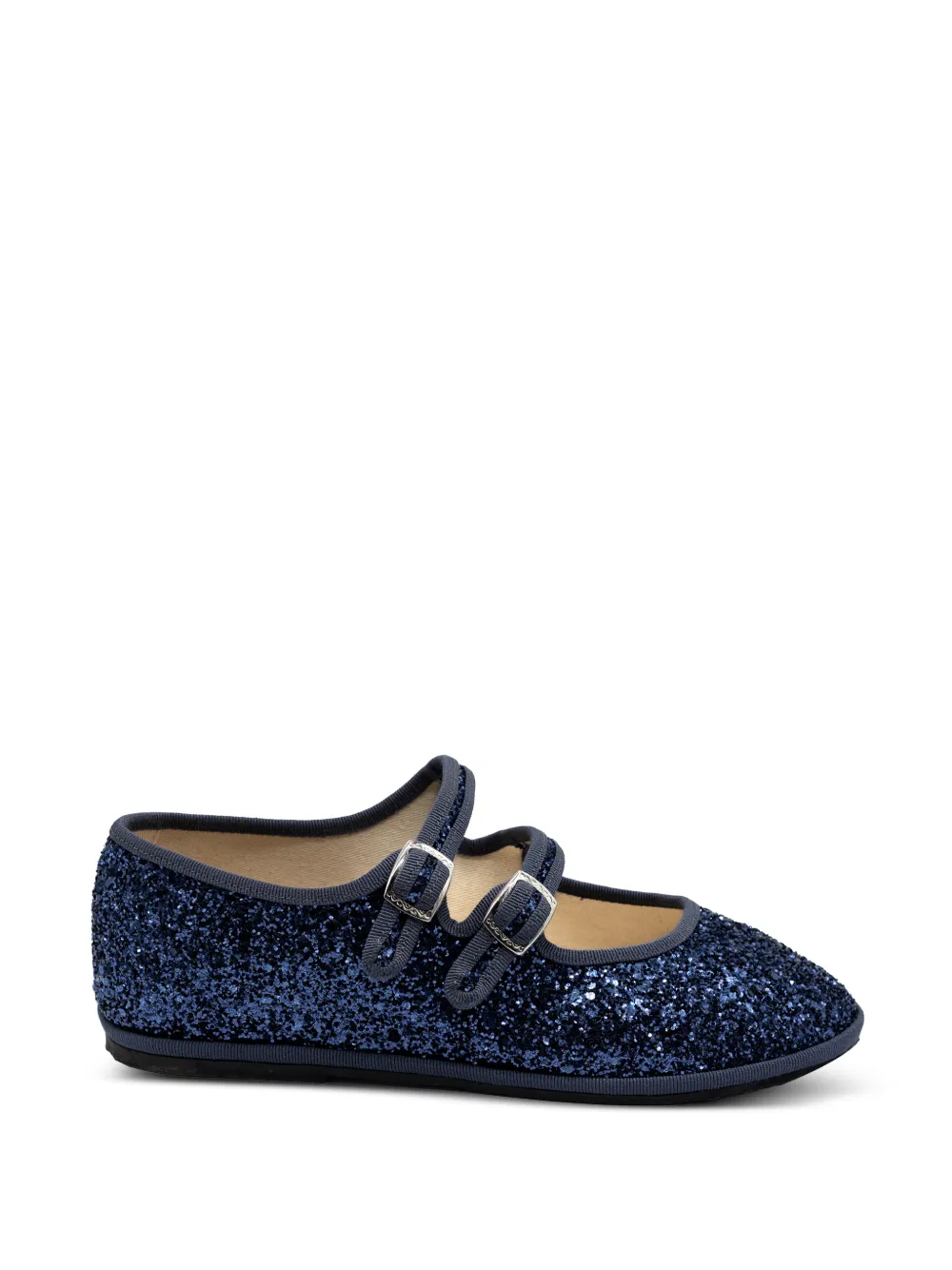 Gondolina Mary Jane glitter-embellishment ballet flats - Blu