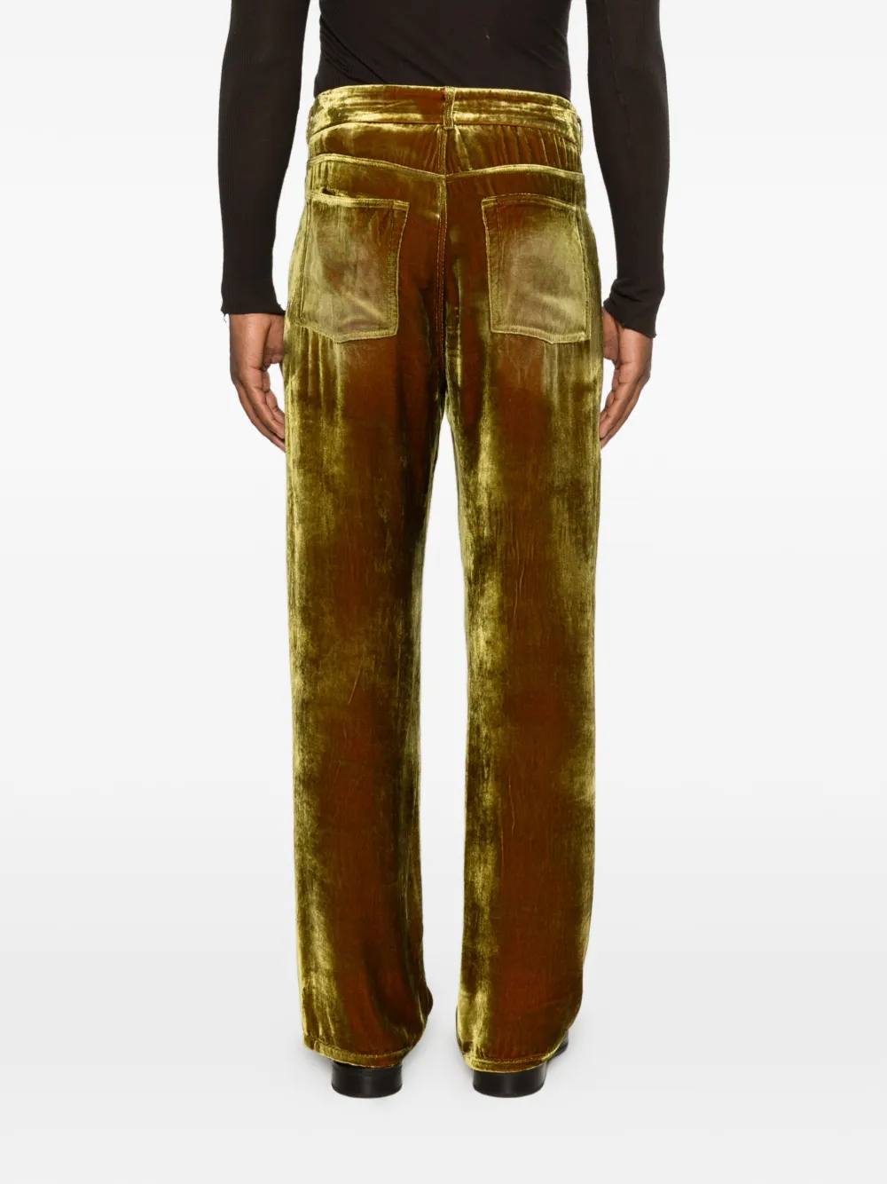 Magliano Broek met riemlussen Goud
