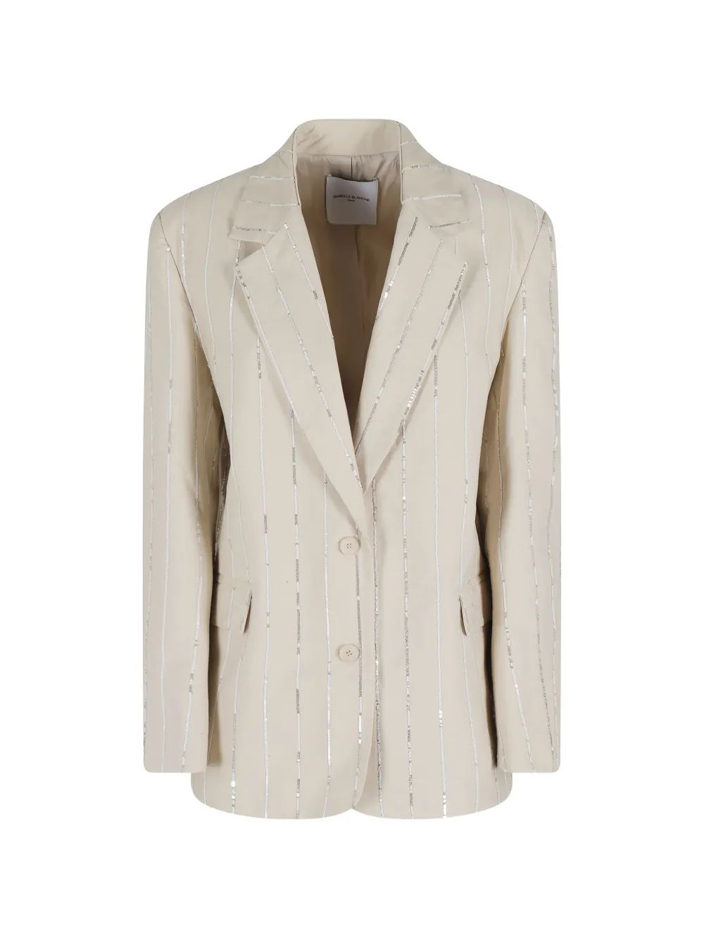 Isabelle Blanche sequin-embellished striped blazer - Toni neutri