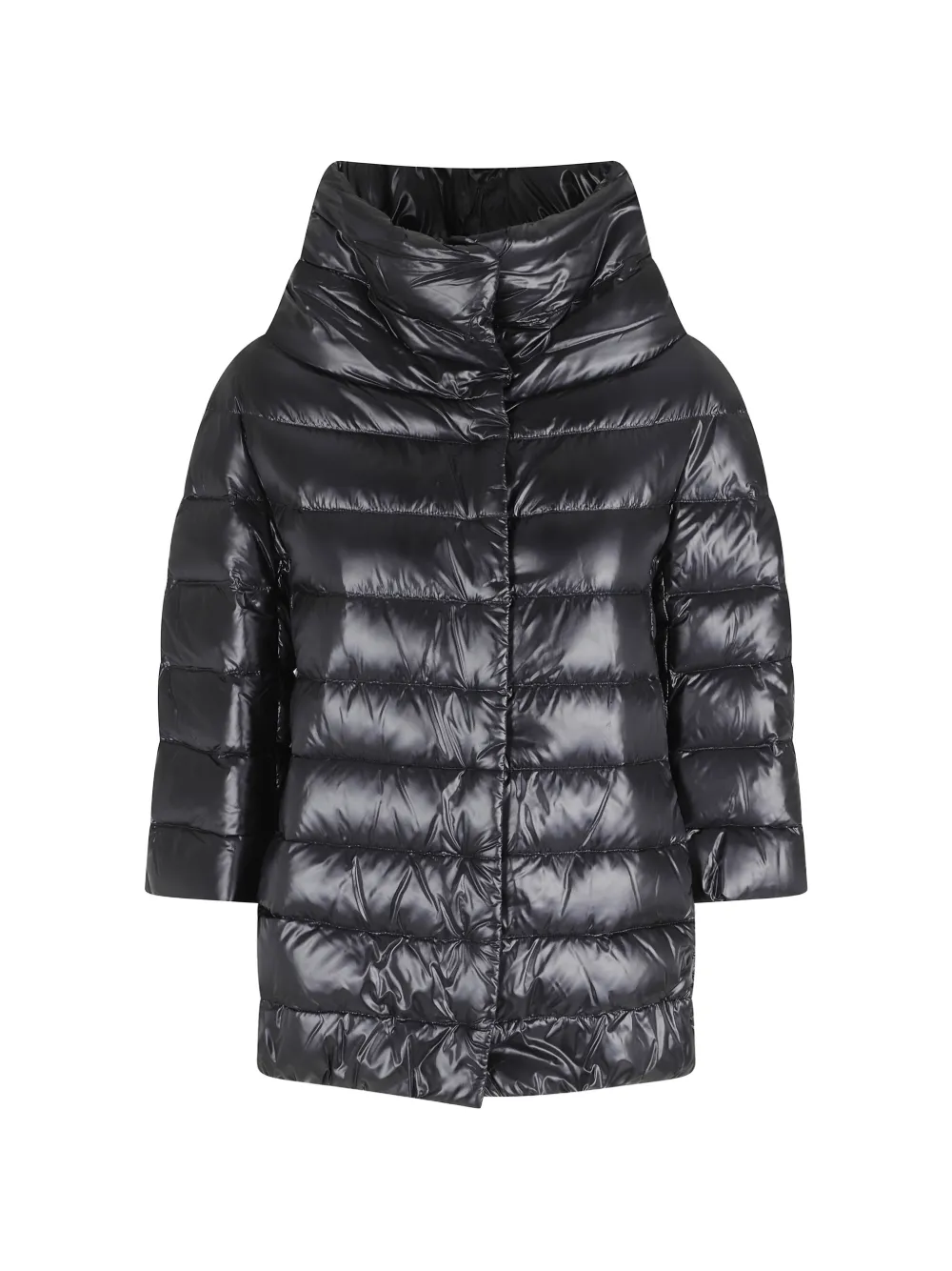 Herno quilted funnel-neck jacket - Nero